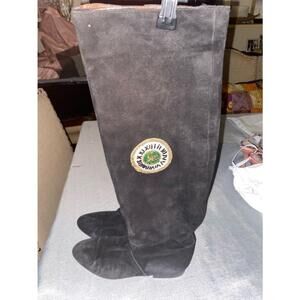 Women's Vintage Escada Black Suede Boots Size 36